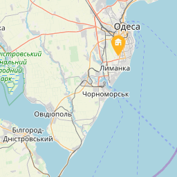 New studio apartment in Odessa на карті